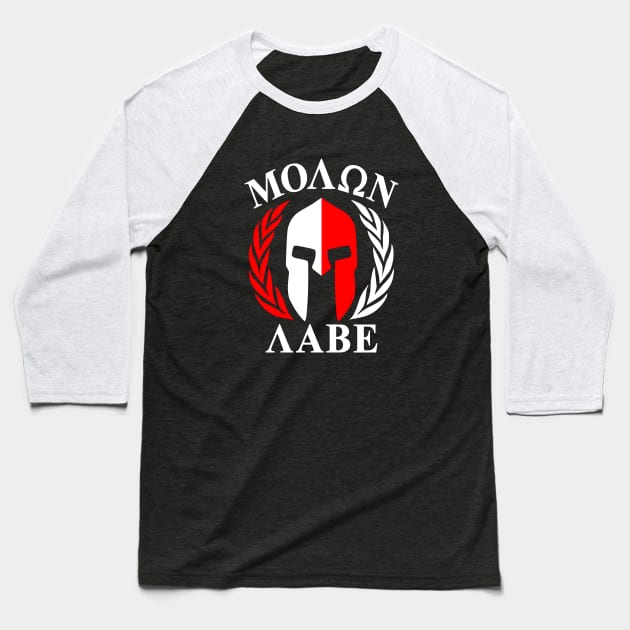 Mod.28 Molon Labe Greek Spartan Baseball T-Shirt by parashop